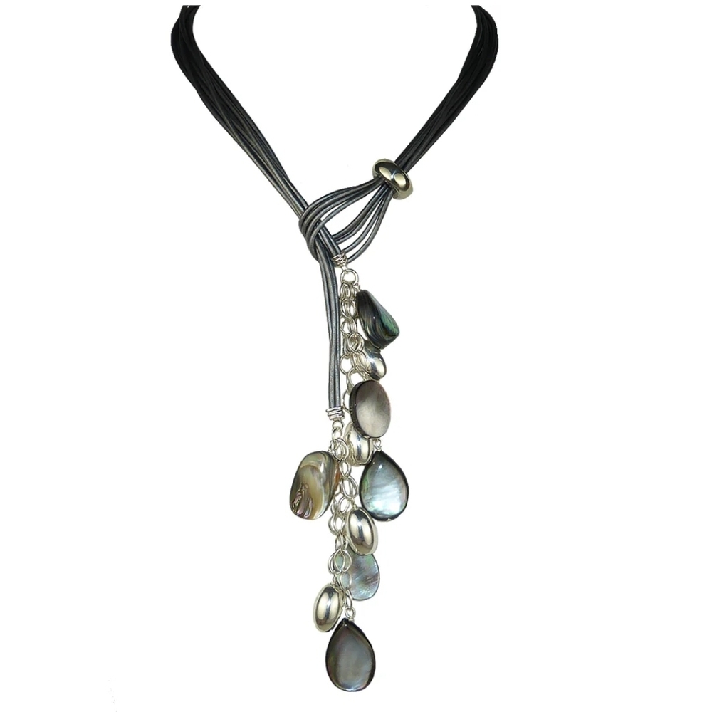 Elegant Multi-Strand Necklace with Shell Accents